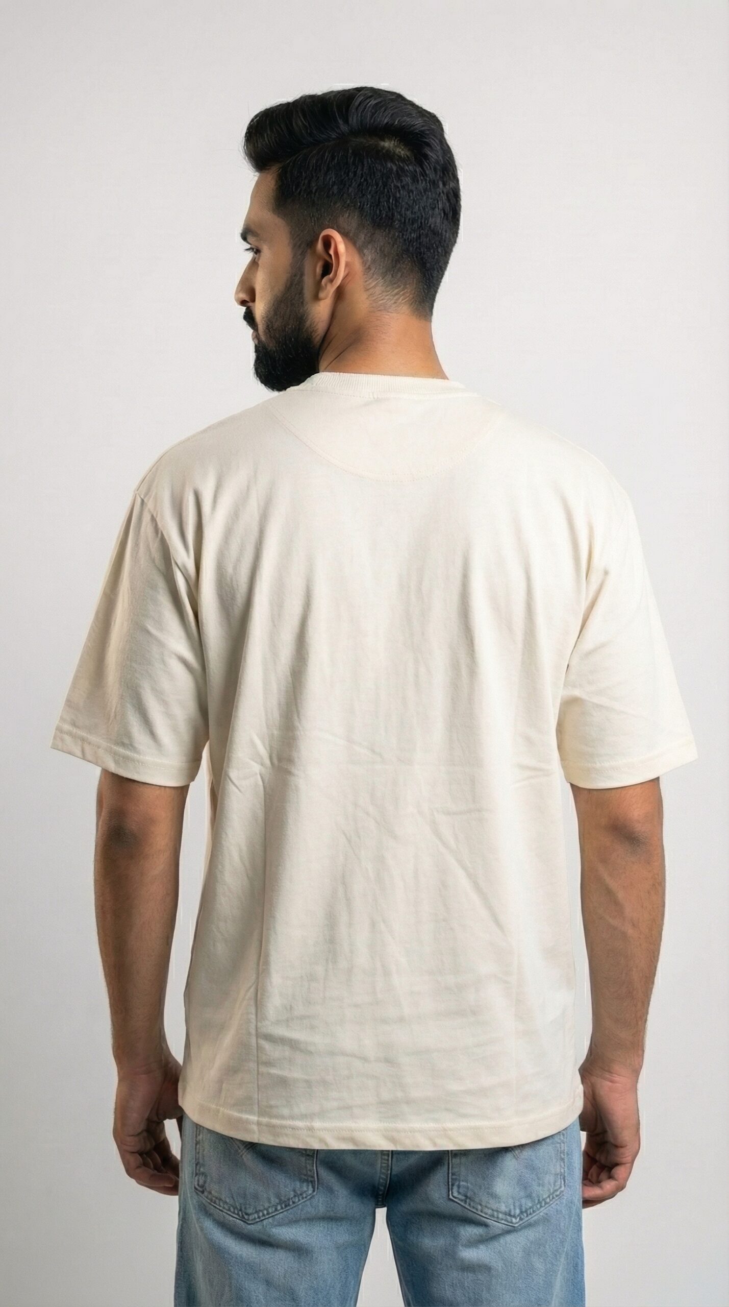 Derin Flex Signature Bike Print Beige T-Shirt - Image 3