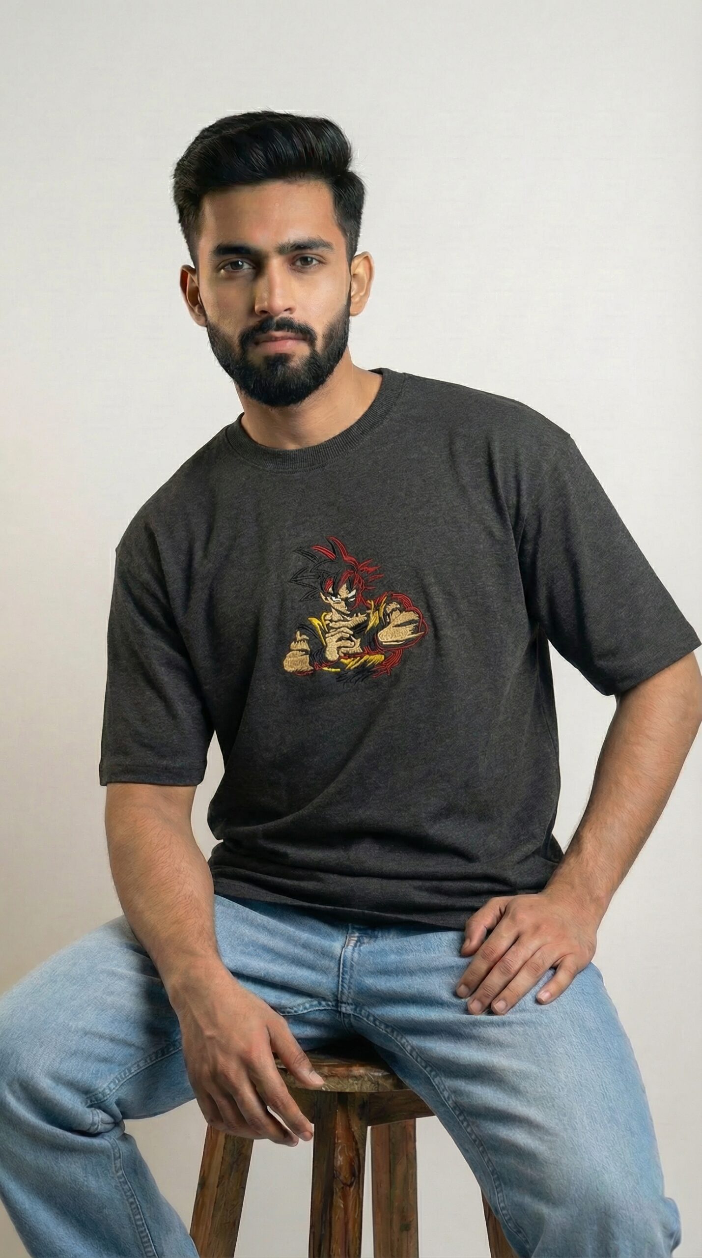 Derin Flex Anime Gray T-Shirt