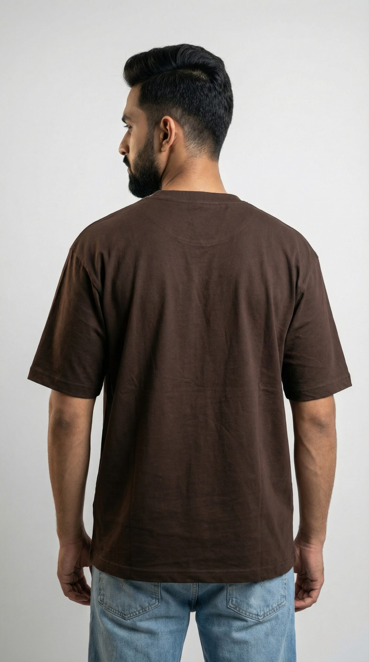Derin Flex Goa Print Coffee T-Shirt - Image 5