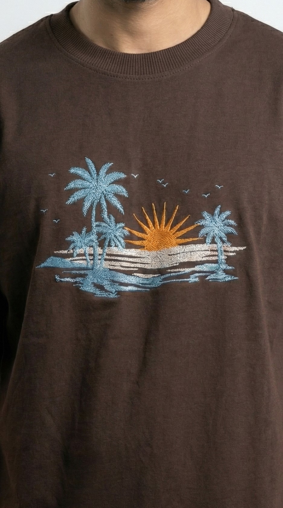 Derin Flex Goa Print Coffee T-Shirt - Image 6